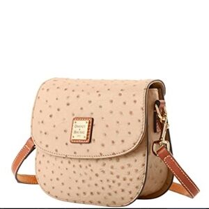 Dooney & Bourke Ostrich Embossed Flap Crossbody bag